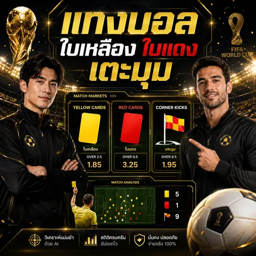 แทงบอลใบเหลือง ใบแดง เตะมุม